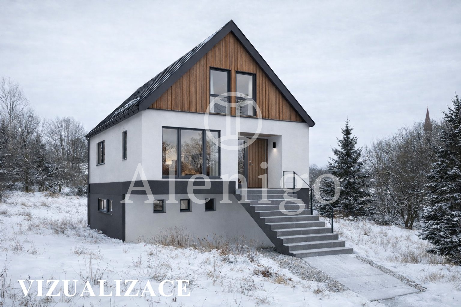 Prodej rozestavěného rodinného domu 160 m², pozemek 780 m², Otročín