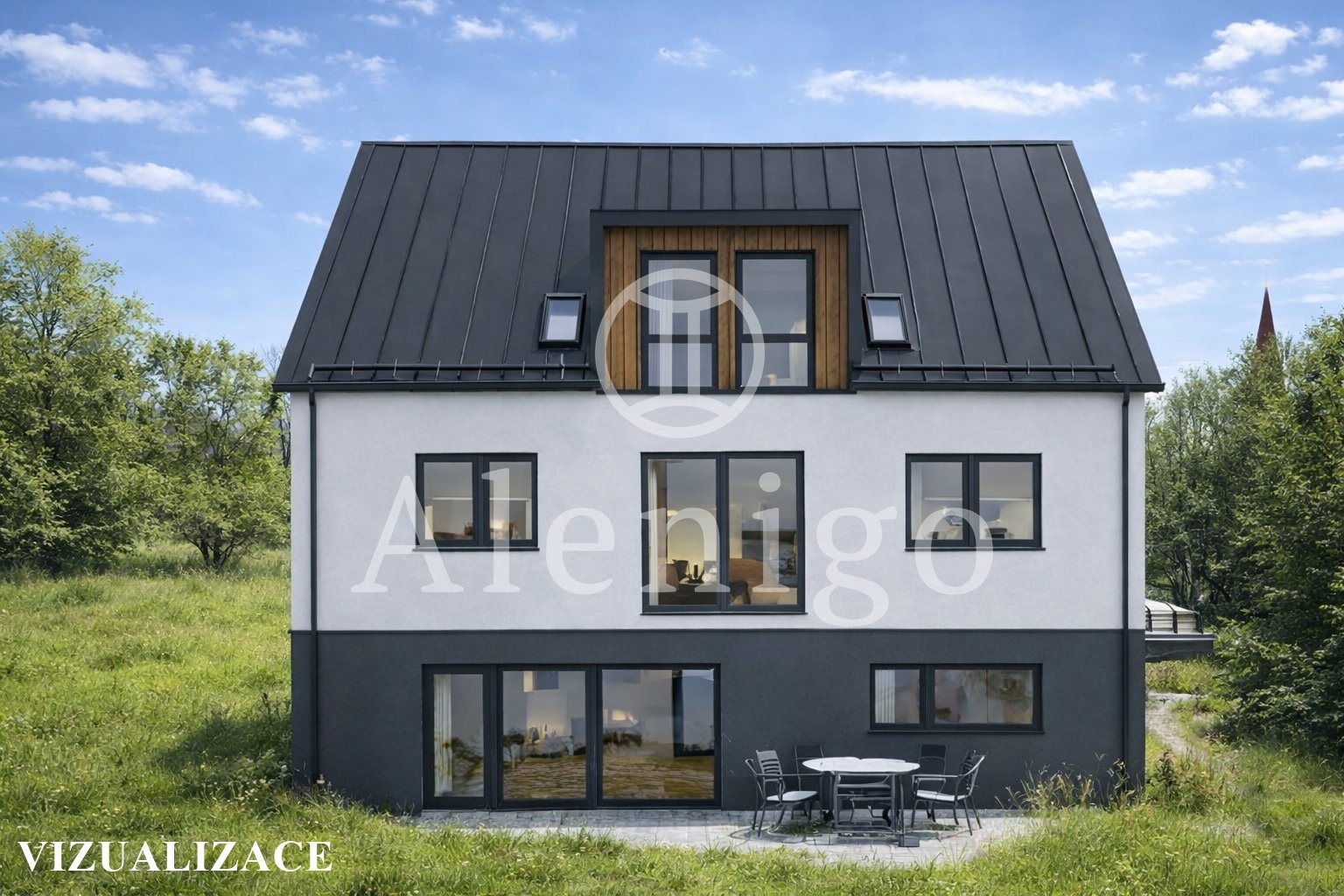 Prodej rozestavěného rodinného domu 160 m², pozemek 780 m², Otročín